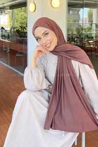 Lamelif Penye Şal Sıcak Çikolata