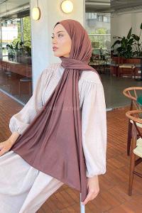 Lamelif Penye Şal Sıcak Çikolata