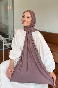 Lamelif Penye Şal Tozlu Kahve