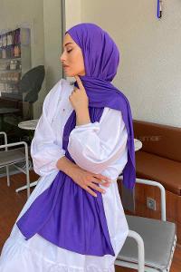 Transparent Combed Fabric Straight Shawl