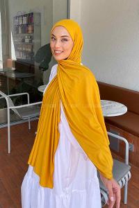 Lamelif Sarı Penye Şal