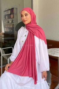 Lamelif Şeker Pembe Penye Şal