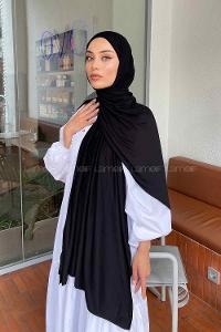 Lamelif Siyah Penye Şal
