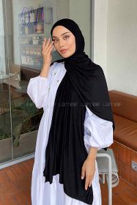 Lamelif Siyah Penye Şal