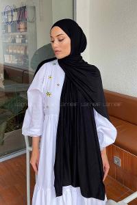 Lamelif Siyah Penye Şal