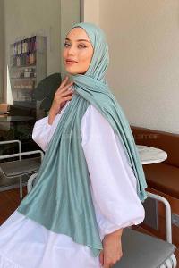 Lamelif Su Yeşili Penye Şal
