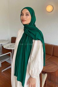 Lamelif Zümrüt Yeşili Penye Şal