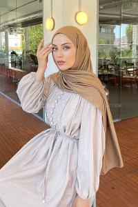 Lamelif Penye Şal Karamel