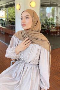 Lamelif Penye Şal Karamel