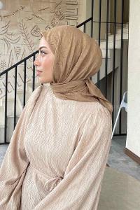 Lamelif Bambu Eşarp Camel