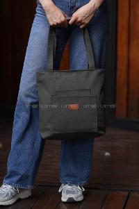 Lamelif Üç Gözlü Kanvas Antony Çanta Haki