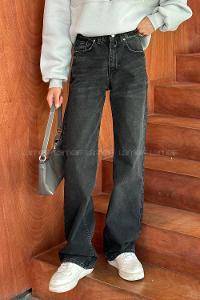 Smoked Cotton High Waist Pants