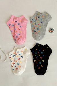 Lamelif 4lü Patik Çorap