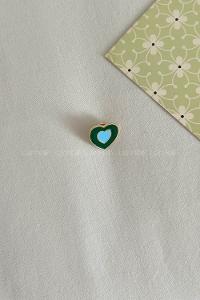 Lamelif Kalp Demir Broş