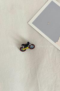 Modalamelif Bisiklet Desen Demir Broş