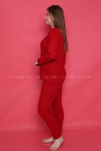 Lamelif Raporlu İnterlok Perfection Baskılı Penye Pijama Seti