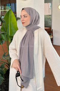 Lamelif Keten Şal Duman Gri