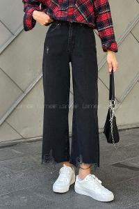 Smoked Denim Normal Waist Denim Pants