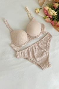 Lamelif  Destekli Burgu Desen Takım