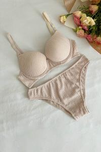 Lamelif  Destekli Burgu Desen Takım