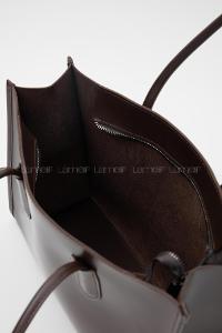 Lamelif Paella Acı Kahve Omuz Çantası 