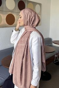 Plaid Brown Cotton Fabric Viscose Fabric Printed Shawl