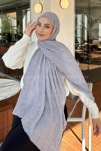 Lamelif Bambu Şal Gri