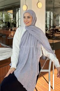 Lamelif Bambu Şal Gri