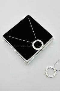 Lamelif 925 Ayar Çelik Cartier Love Kolye Gümüş