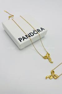 Lamelif 925 Ayar Çelik Kurdele Kolye Gold