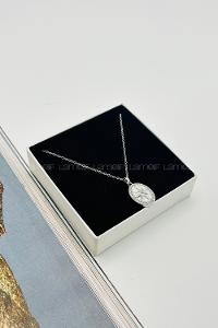 Lamelif 925 Ayar Çelik Kuzey Yıldızı Kolye Gümüş