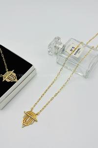 Gold Gold Straight Necklace