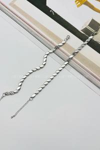 Lamelif Gümüş Tasarım Zincir Bileklik