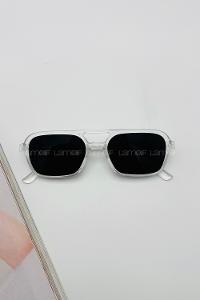 Lamelif Şeffaf Çerçeve Siyah Güneş Gözlüğü