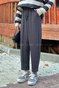 Lamelif Oysho Modal Şalvar Balon Modelli Eşofman Altı Füme