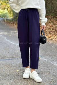 Lamelif Oysho Modal Şalvar Balon Modelli Eşofman Altı Lacviert