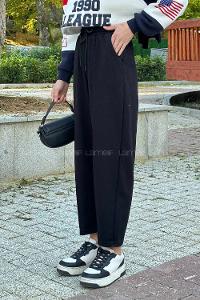 Lamelif Oysho Modal Şalvar Balon Modelli Eşofman Altı Siyah