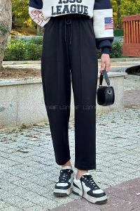 Lamelif Oysho Modal Şalvar Balon Modelli Eşofman Altı Siyah