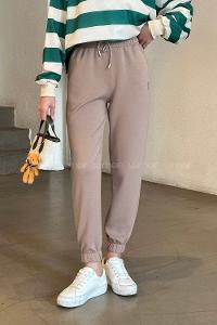 Lamelif Modal Kumaş Paça Lastik Detay Eşofman Soft Kahve