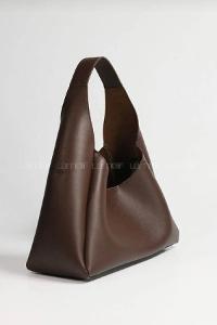 Bitter Brown Buckle Skin Hand Bag Bag