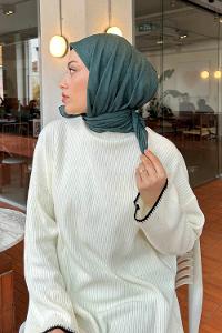 Lamelif Bambu Eşarp Zümrüt yeşili