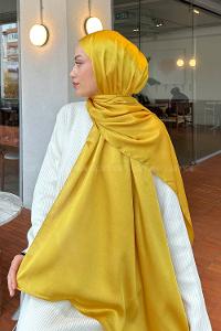 Yellow Cotton Fabric Straight Shawl