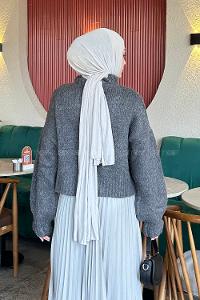 Lamelif Crop Kazak Antrasit