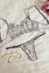 Lamelif Çiçekli Bralet Takım Desteksiz