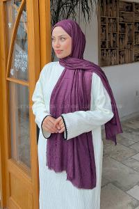 Lamelif Bambu Şal Mürdüm