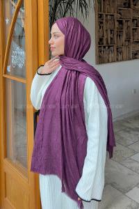 Lamelif Bambu Şal Mürdüm