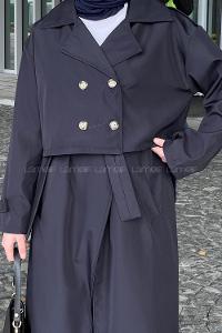 Lamelif Sihirli Trenç Lacivert