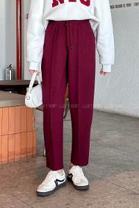 Lamelif Oysho Modal Şalvar Balon Modelli Eşofman Altı Bordo