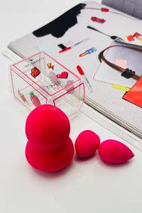 Lamelif Jol Beauty Makyaj Süngeri 3 lü Kırmızı