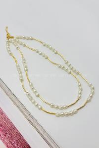Lamelif 2li Set İnci Kolye